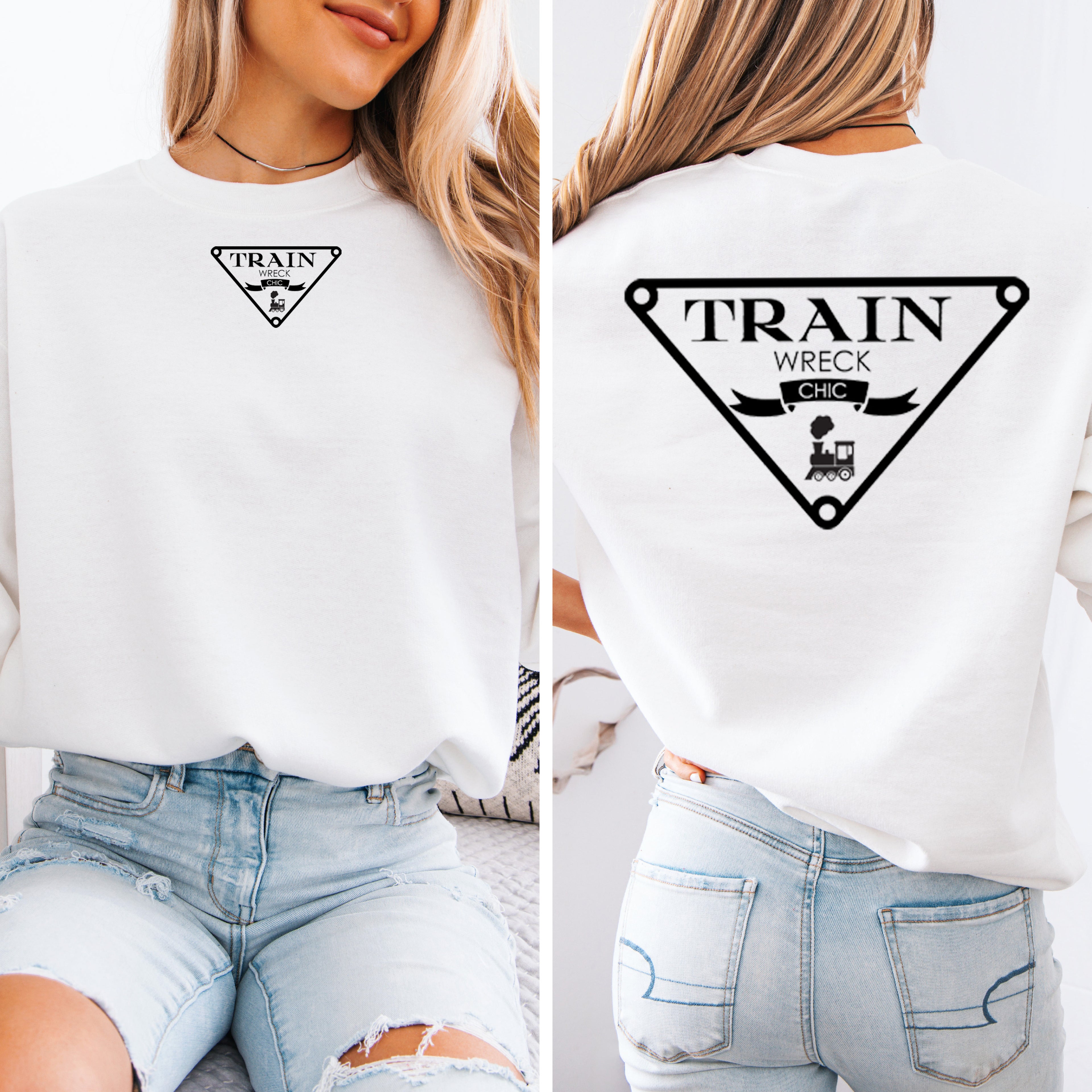 Train Wreck Crewneck Sweatshirt